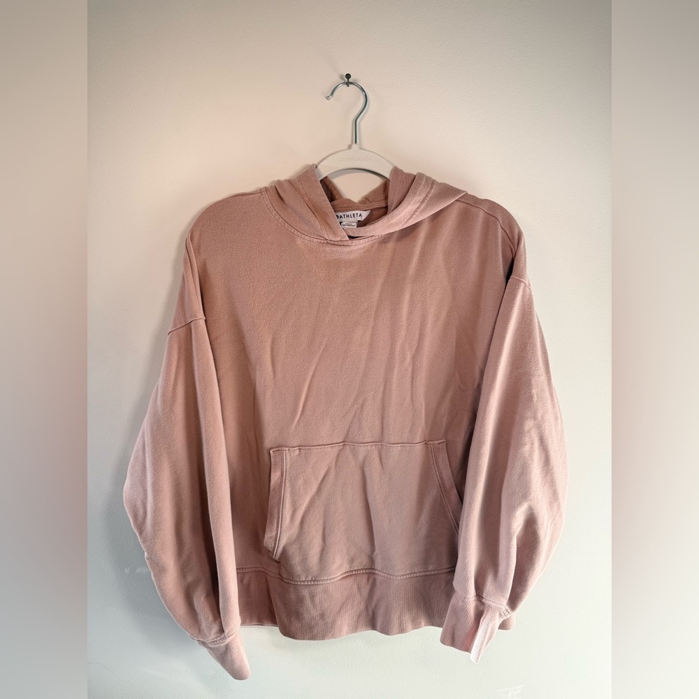 Athleta Blush pink Women’s Hoodie Soft pullover Size Small